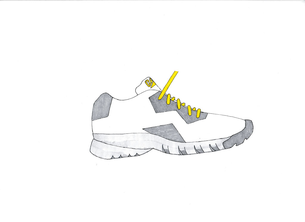 Caterpillar Shoe early concept sketch 3